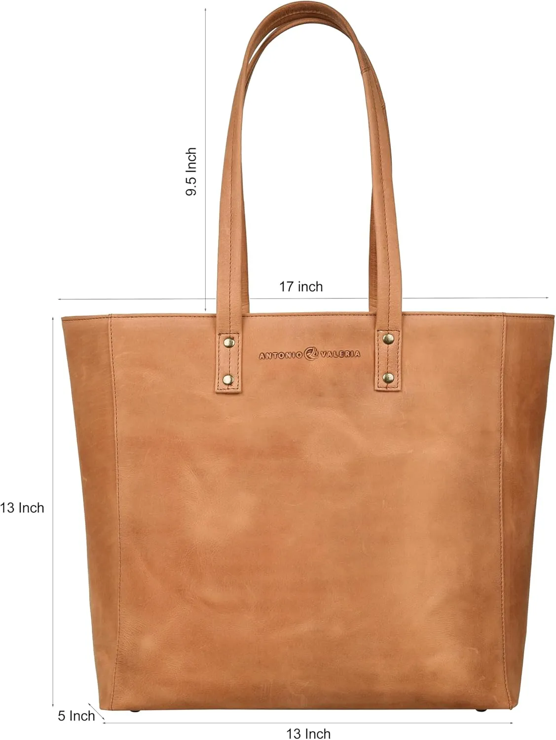 ANTONIO VALERIA Alexis Leather Tote/Top Handle Shoulder Bag for Women