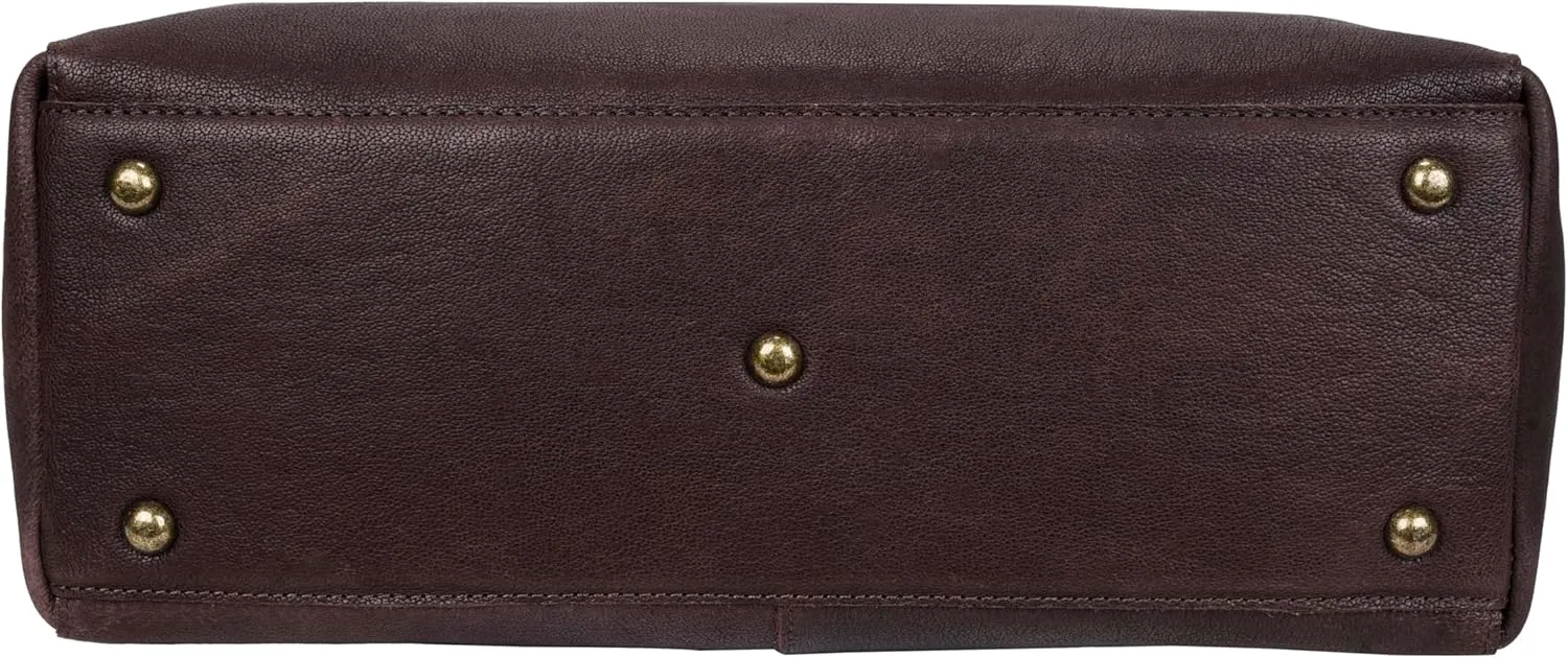 ANTONIO VALERIA Alexis Leather Tote/Top Handle Shoulder Bag for Women