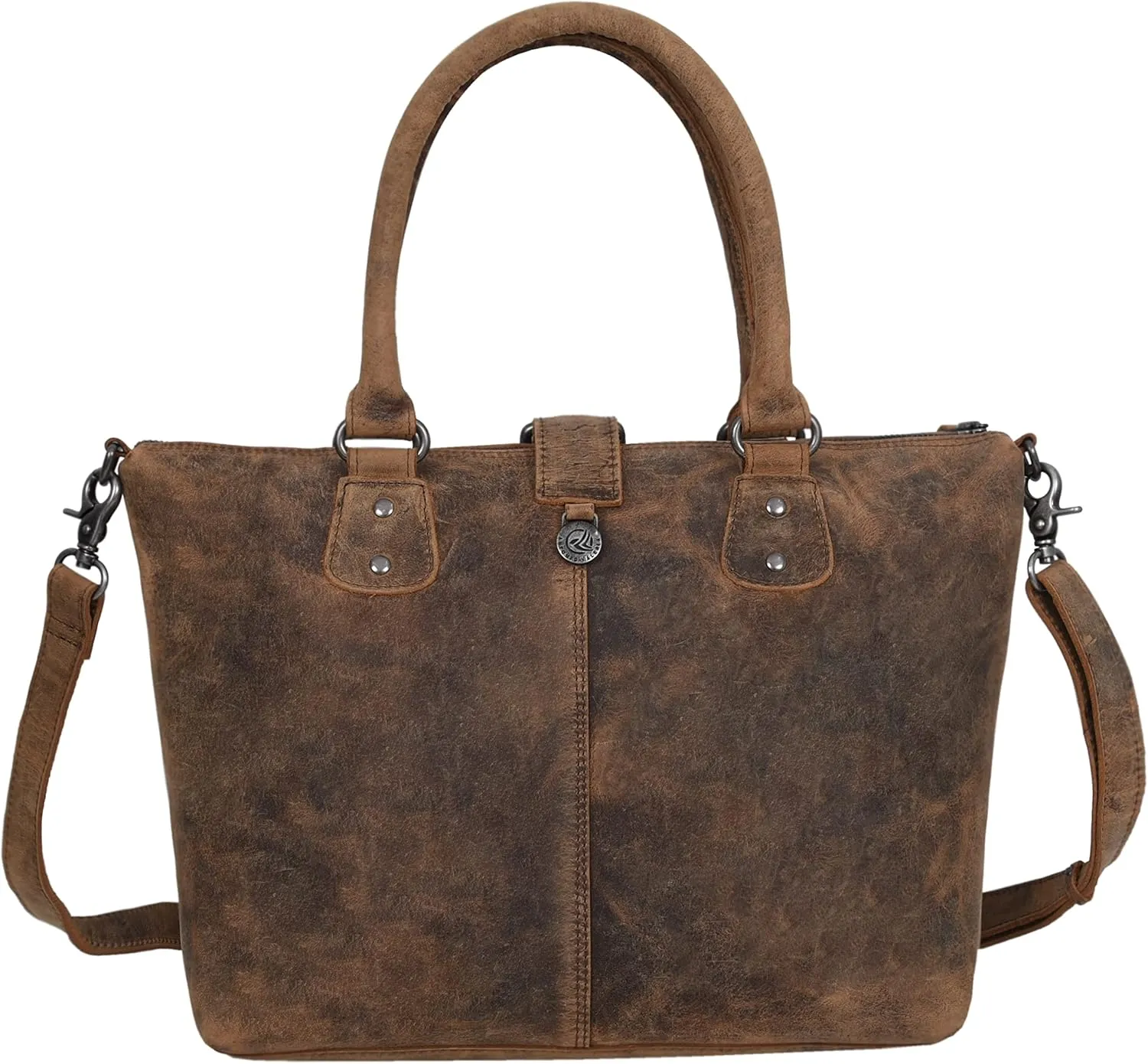 ANTONIO VALERIA Beck Hunter Leather Top Handle Bag for Women