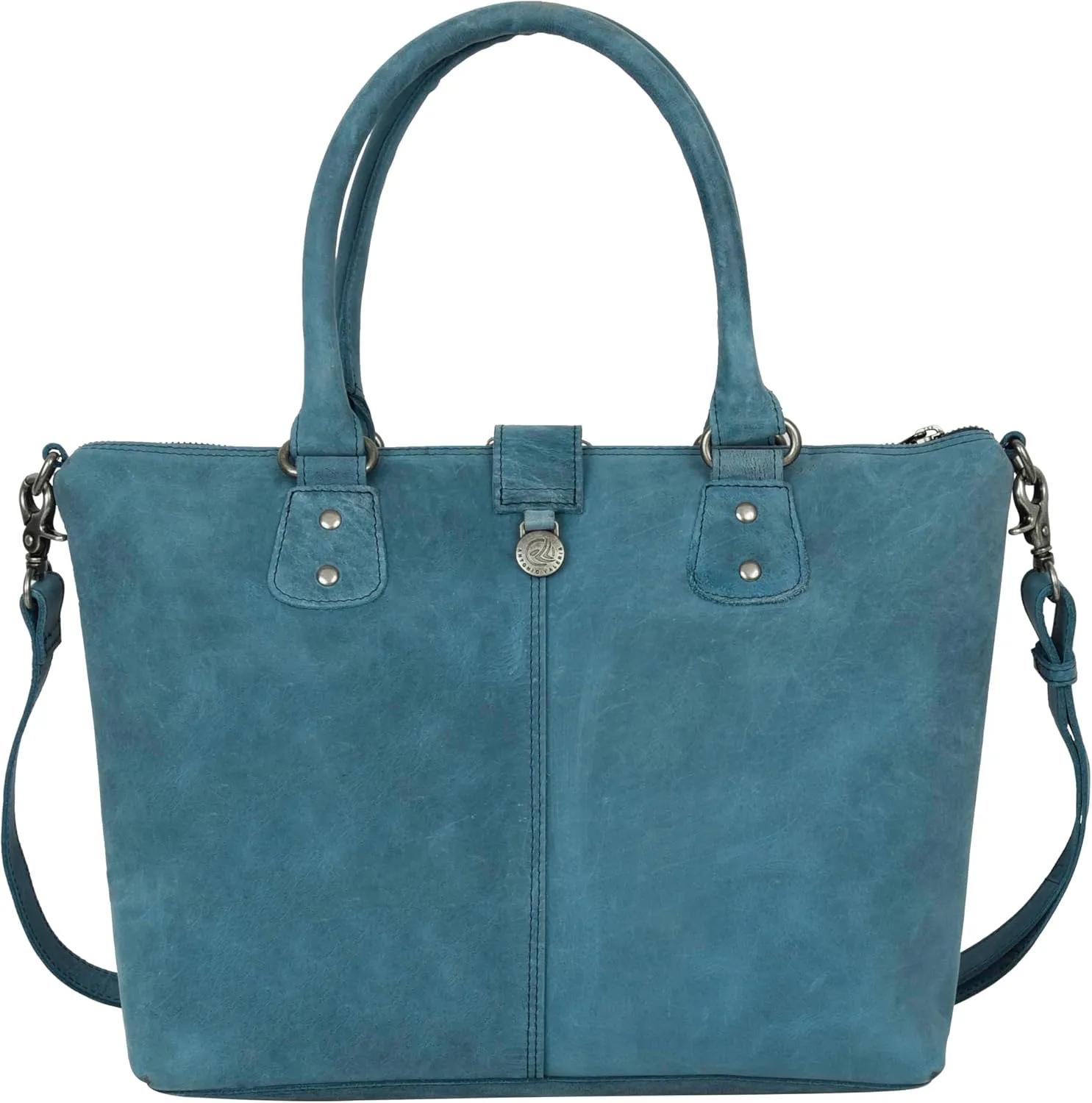 ANTONIO VALERIA Beck Hunter Leather Top Handle Bag for Women