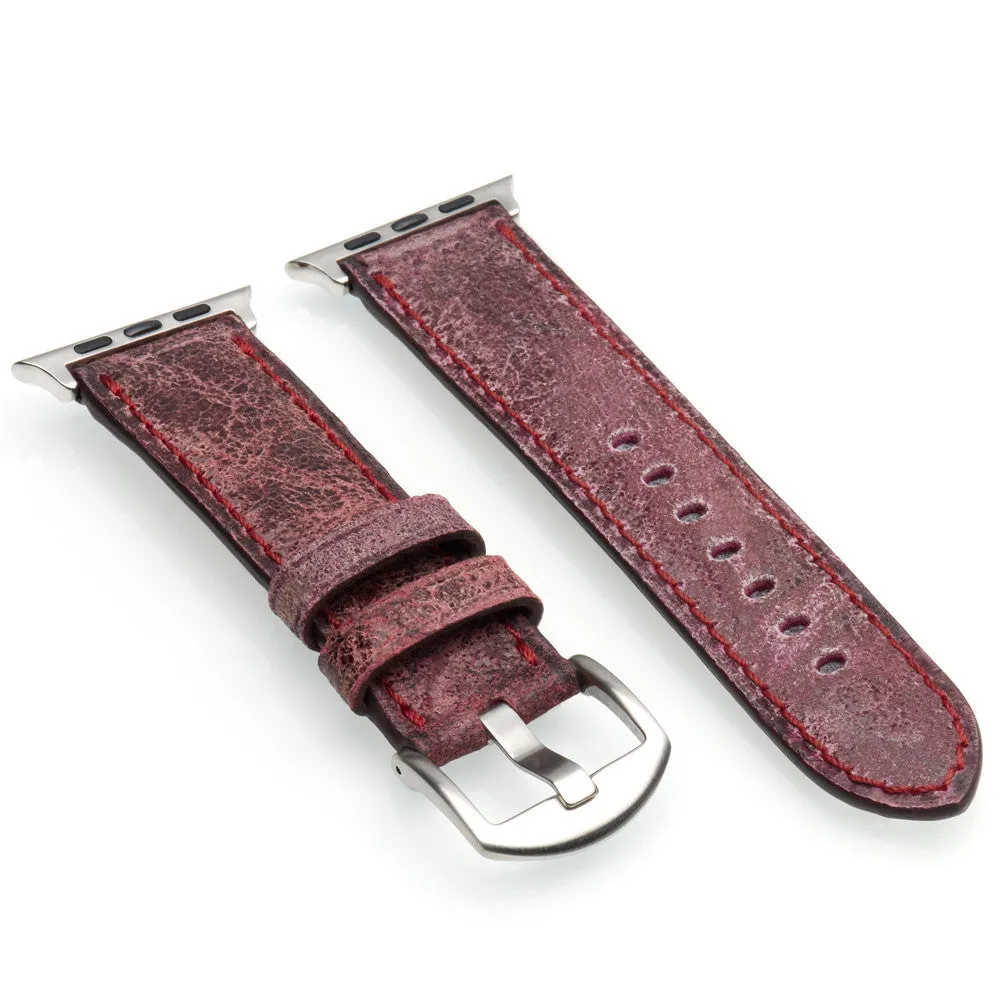 Apple Watch | Aged Vintage Leather Watch Band | Rugby