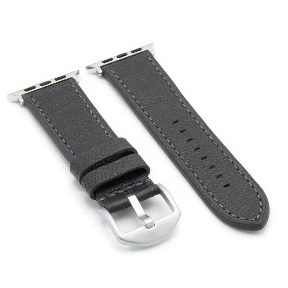 Apple Watch | Leather Watch Band | French | Graphite