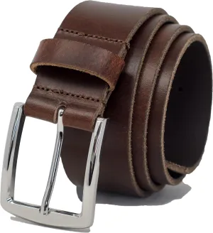 Ashford Ridge Made in England 40mm Full Grain Leather Belt with Classic Buckle
