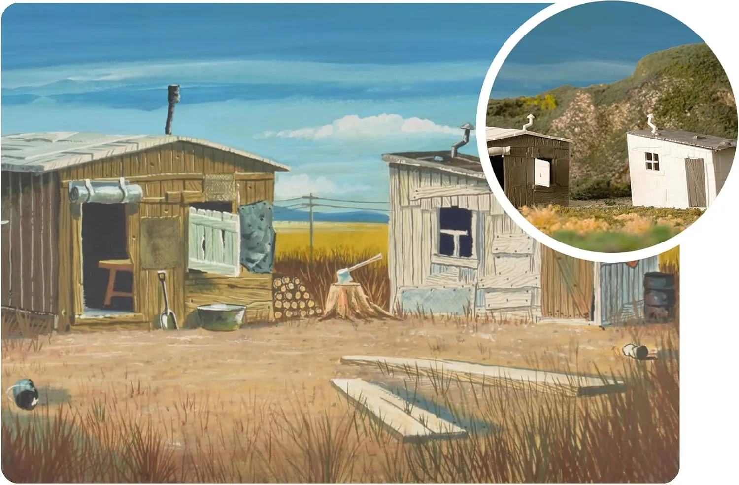 Bachmann Trains - PLASTICVILLE® U.S.A. 75TH Anniversary HOBO Shacks KIT - O Scale