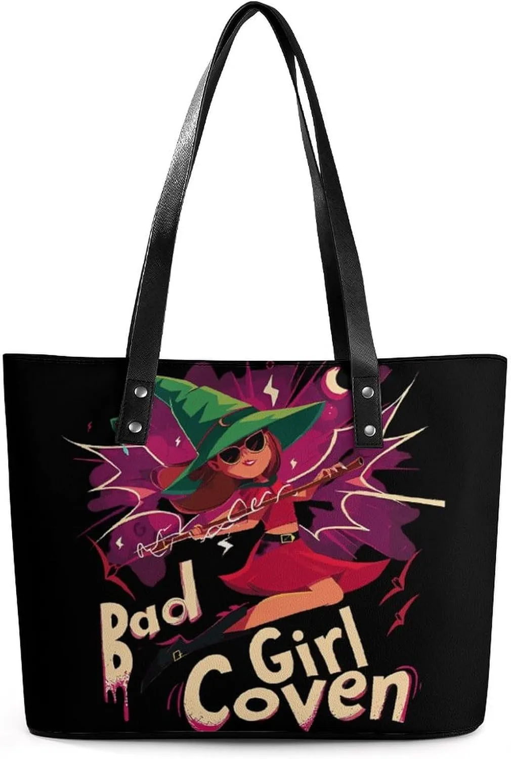 Bad Girl Women's Tote Shoulder Bag Handbag Top Handle Leather 29 * 34 * 14cm