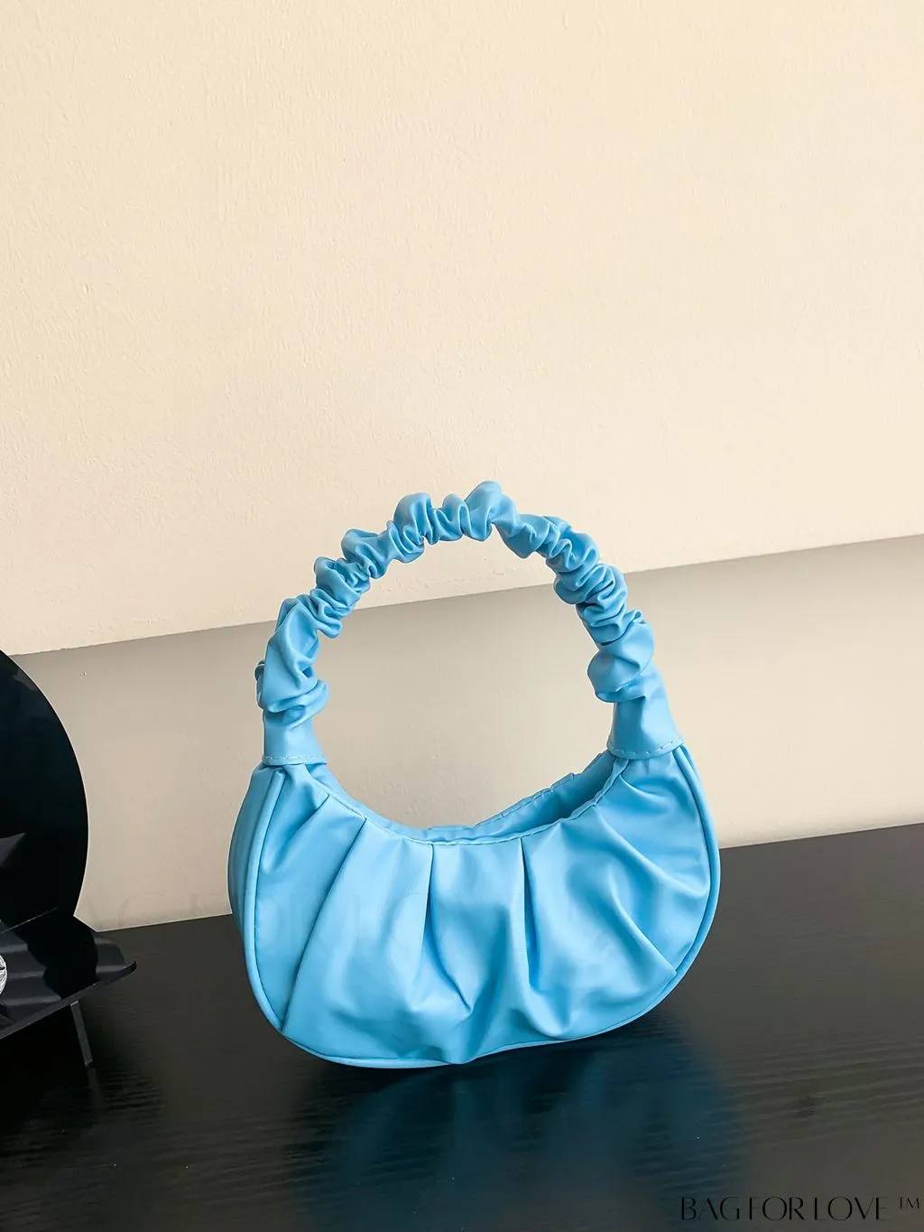 BagForLove - Chic Mini Ruched Bag with Stylish Bag Charm