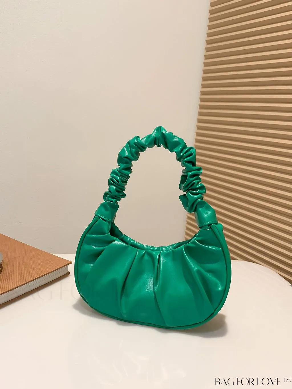 BagForLove - Chic Mini Ruched Bag with Stylish Bag Charm