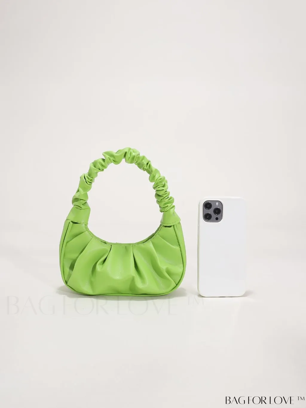 BagForLove - Chic Mini Ruched Bag with Stylish Bag Charm