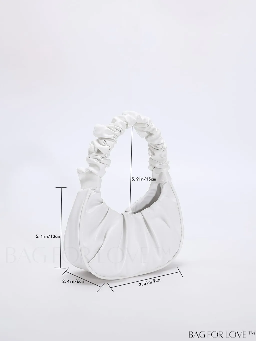 BagForLove - Chic Mini Ruched Bag with Stylish Bag Charm