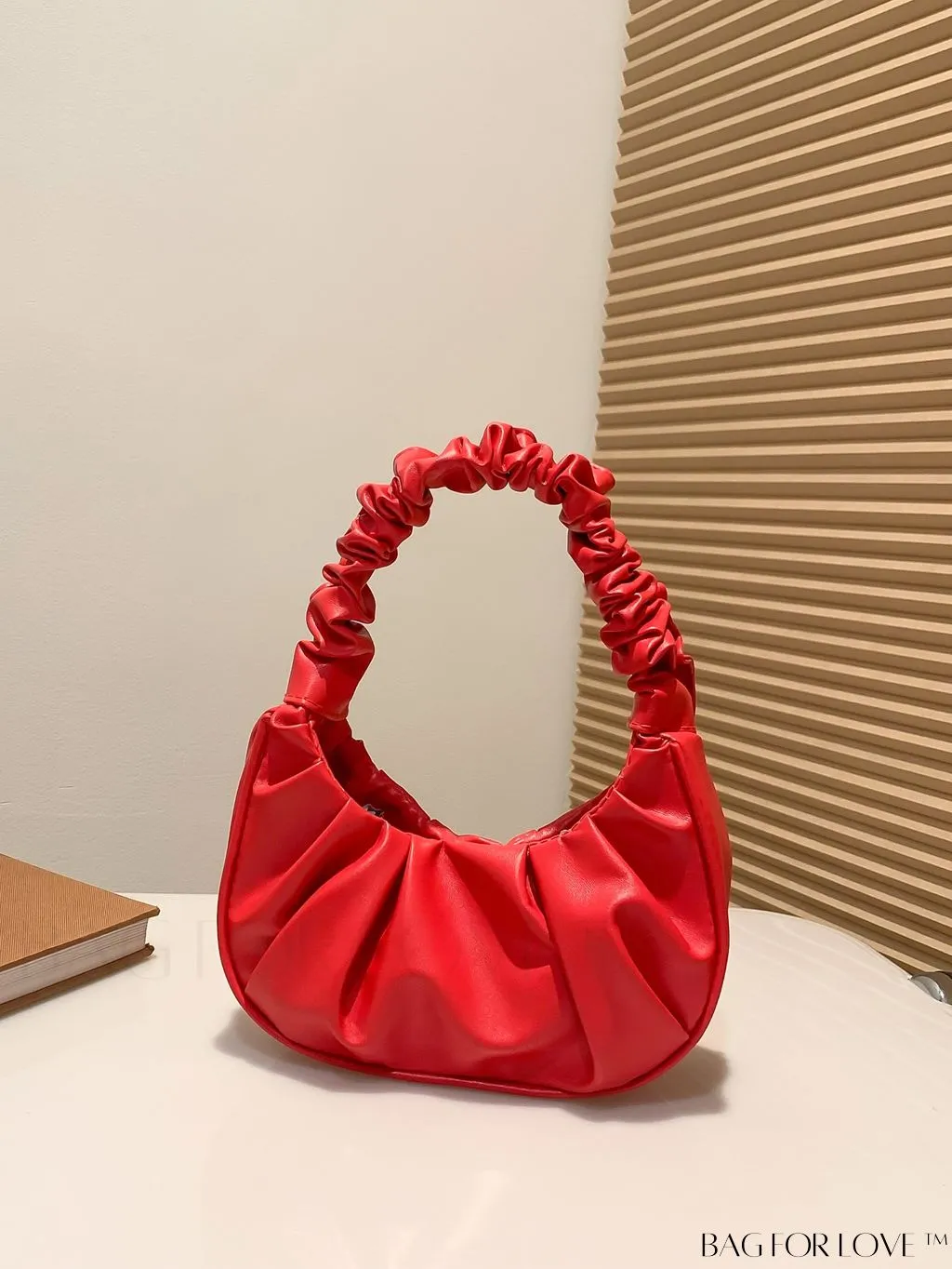 BagForLove - Chic Mini Ruched Bag with Stylish Bag Charm
