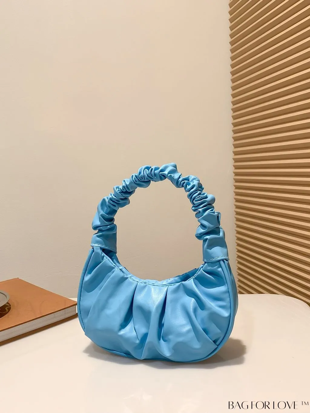 BagForLove - Chic Mini Ruched Bag with Stylish Bag Charm