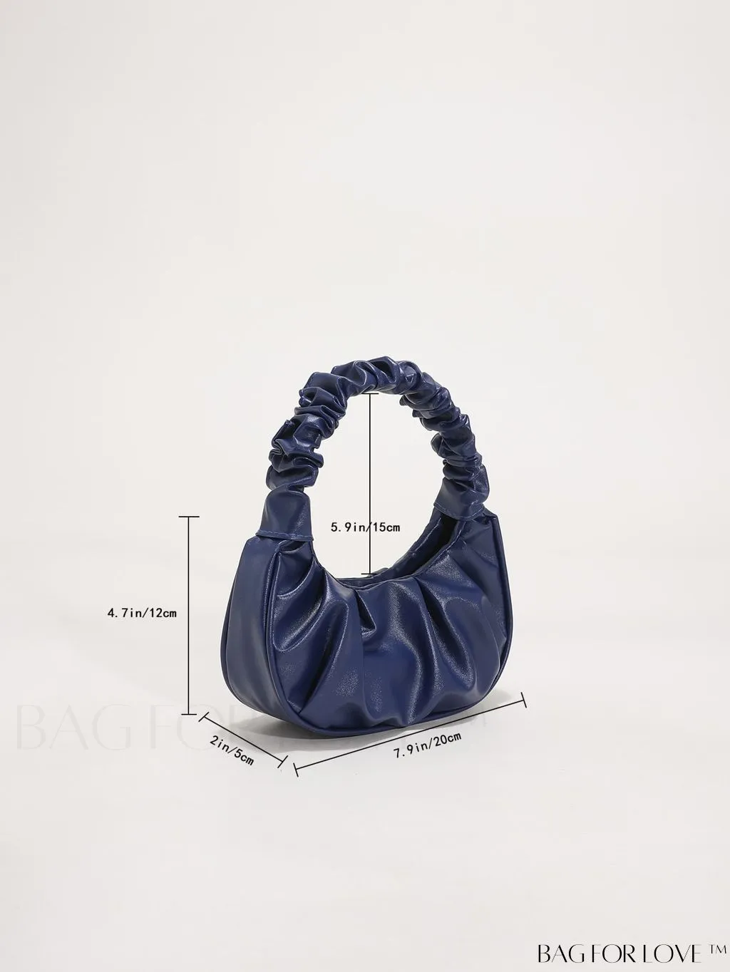 BagForLove - Chic Mini Ruched Bag with Stylish Bag Charm
