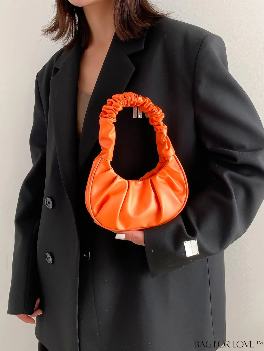 BagForLove - Chic Mini Ruched Bag with Stylish Bag Charm