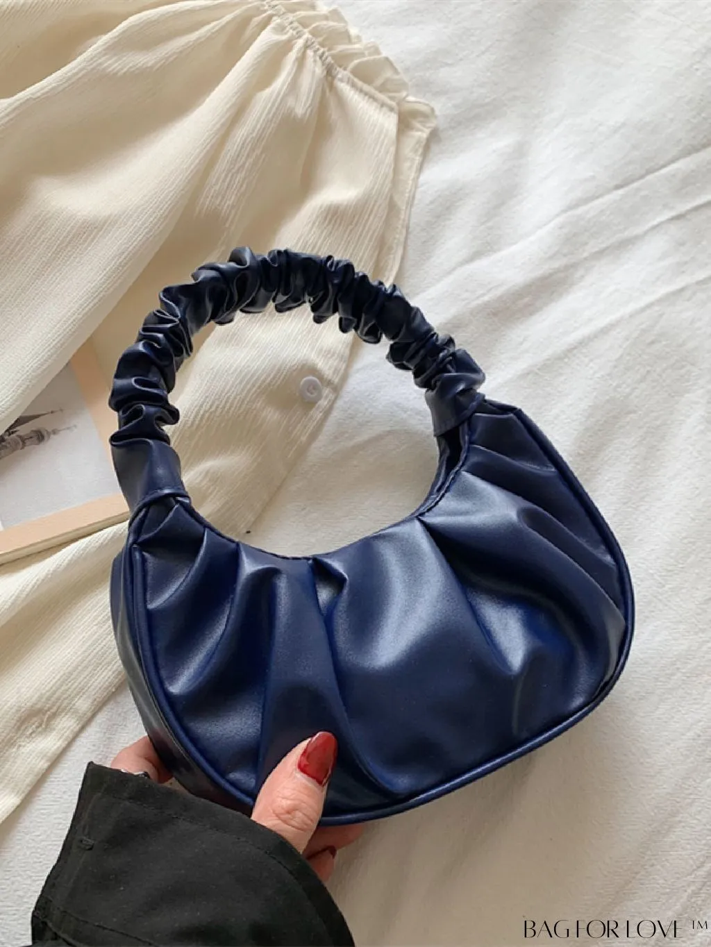 BagForLove - Chic Mini Ruched Bag with Stylish Bag Charm