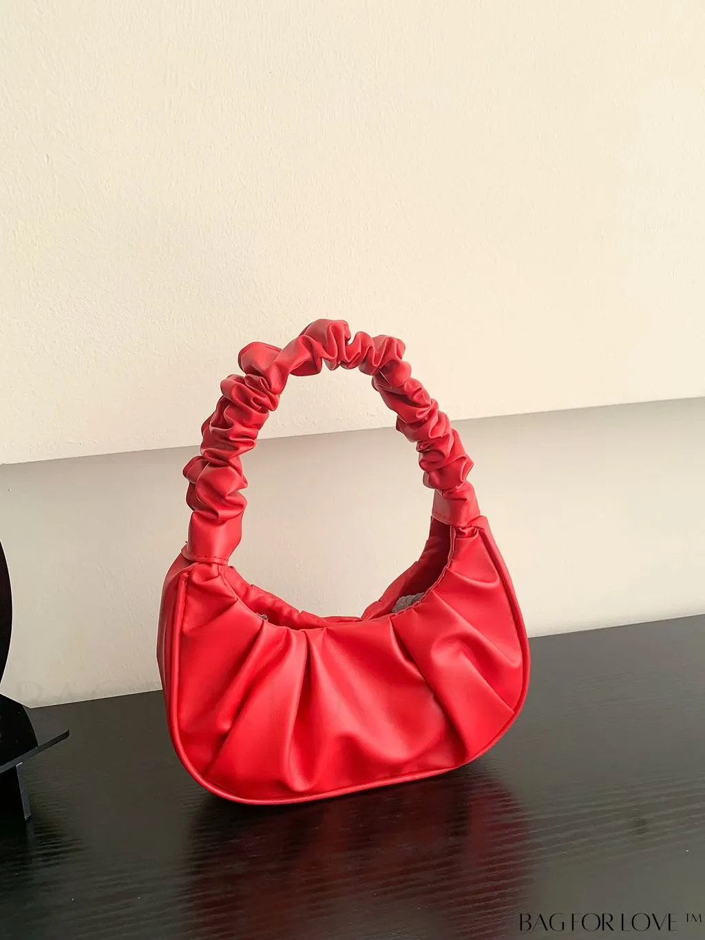 BagForLove - Chic Mini Ruched Bag with Stylish Bag Charm