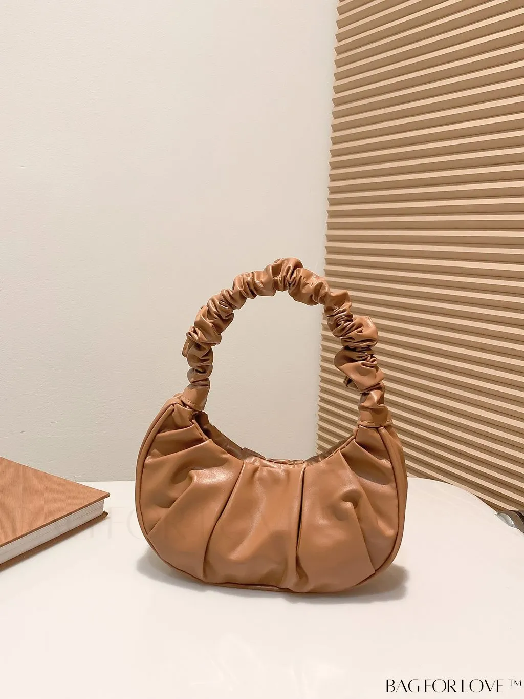 BagForLove - Chic Mini Ruched Bag with Stylish Bag Charm