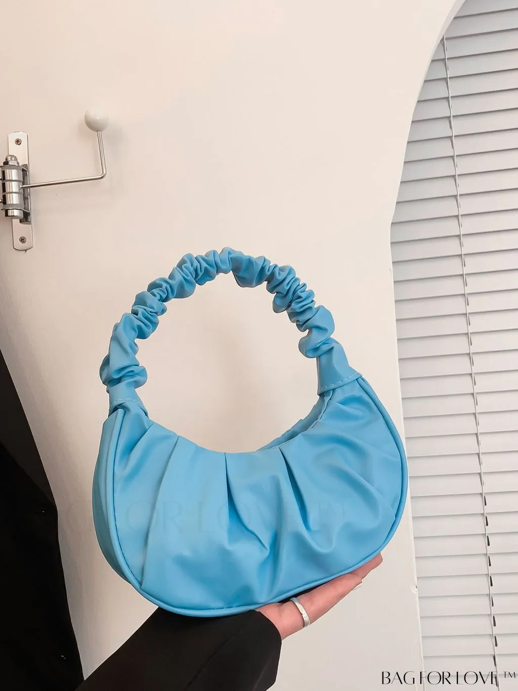 BagForLove - Chic Mini Ruched Bag with Stylish Bag Charm