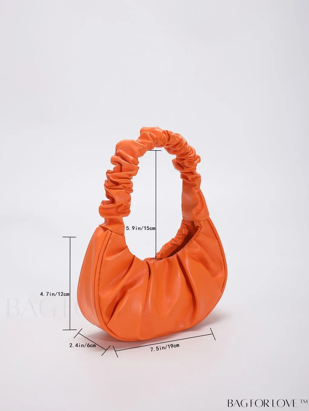 BagForLove - Chic Mini Ruched Bag with Stylish Bag Charm