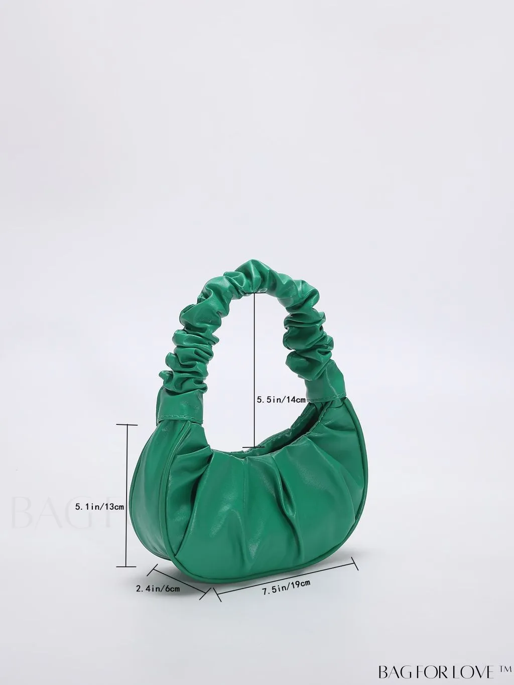 BagForLove - Chic Mini Ruched Bag with Stylish Bag Charm