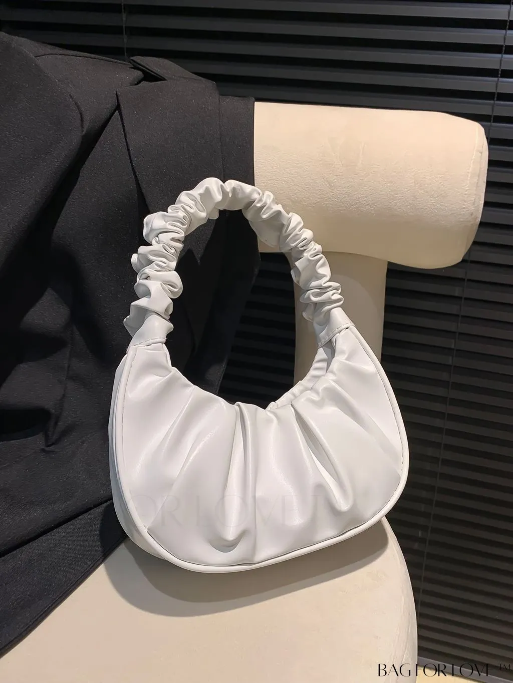 BagForLove - Chic Mini Ruched Bag with Stylish Bag Charm