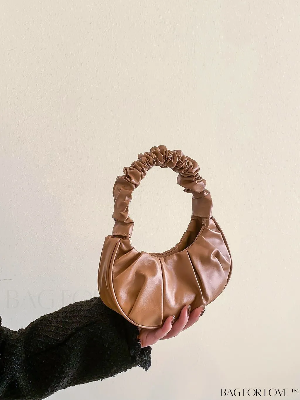 BagForLove - Chic Mini Ruched Bag with Stylish Bag Charm