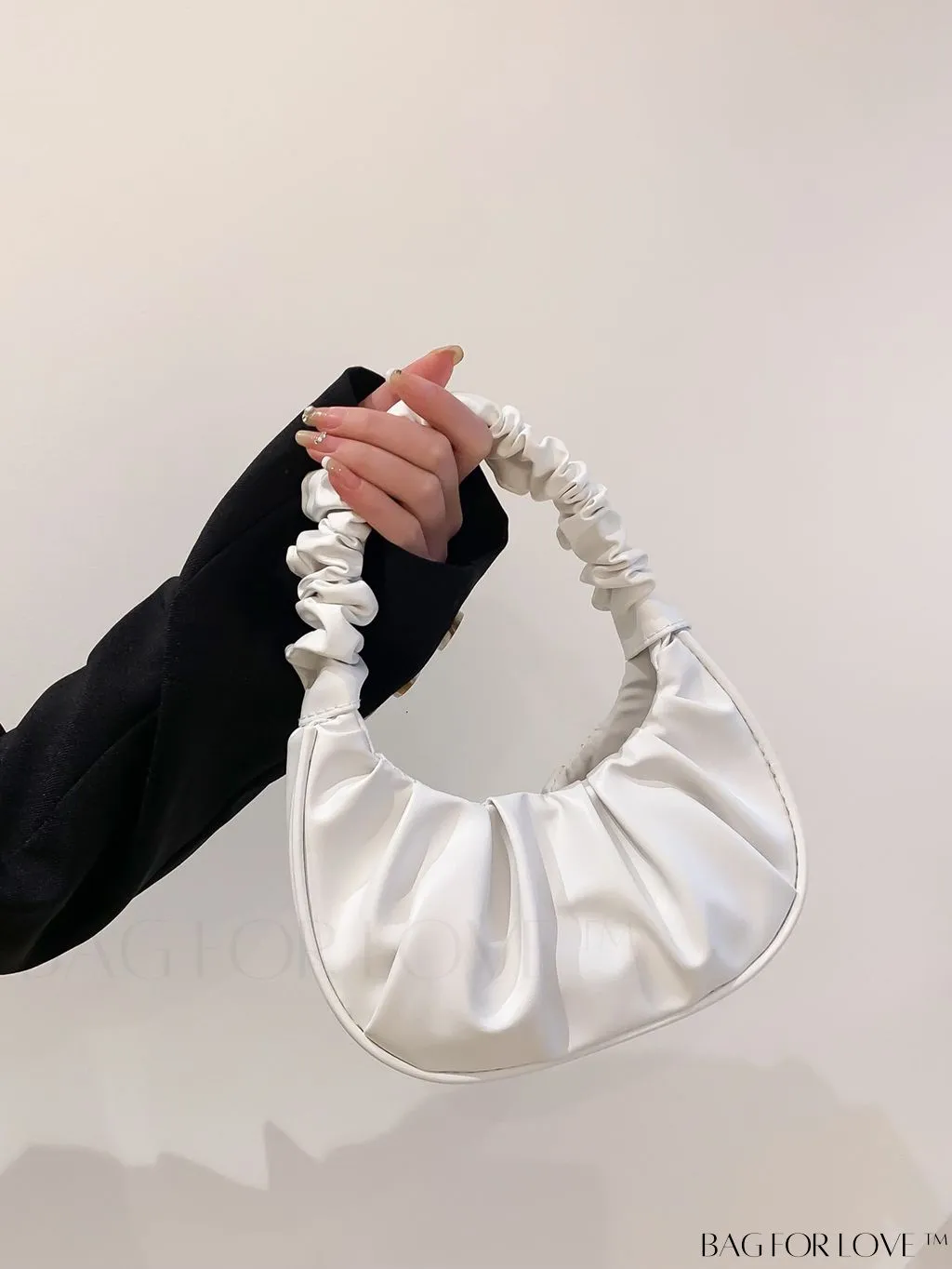BagForLove - Chic Mini Ruched Bag with Stylish Bag Charm