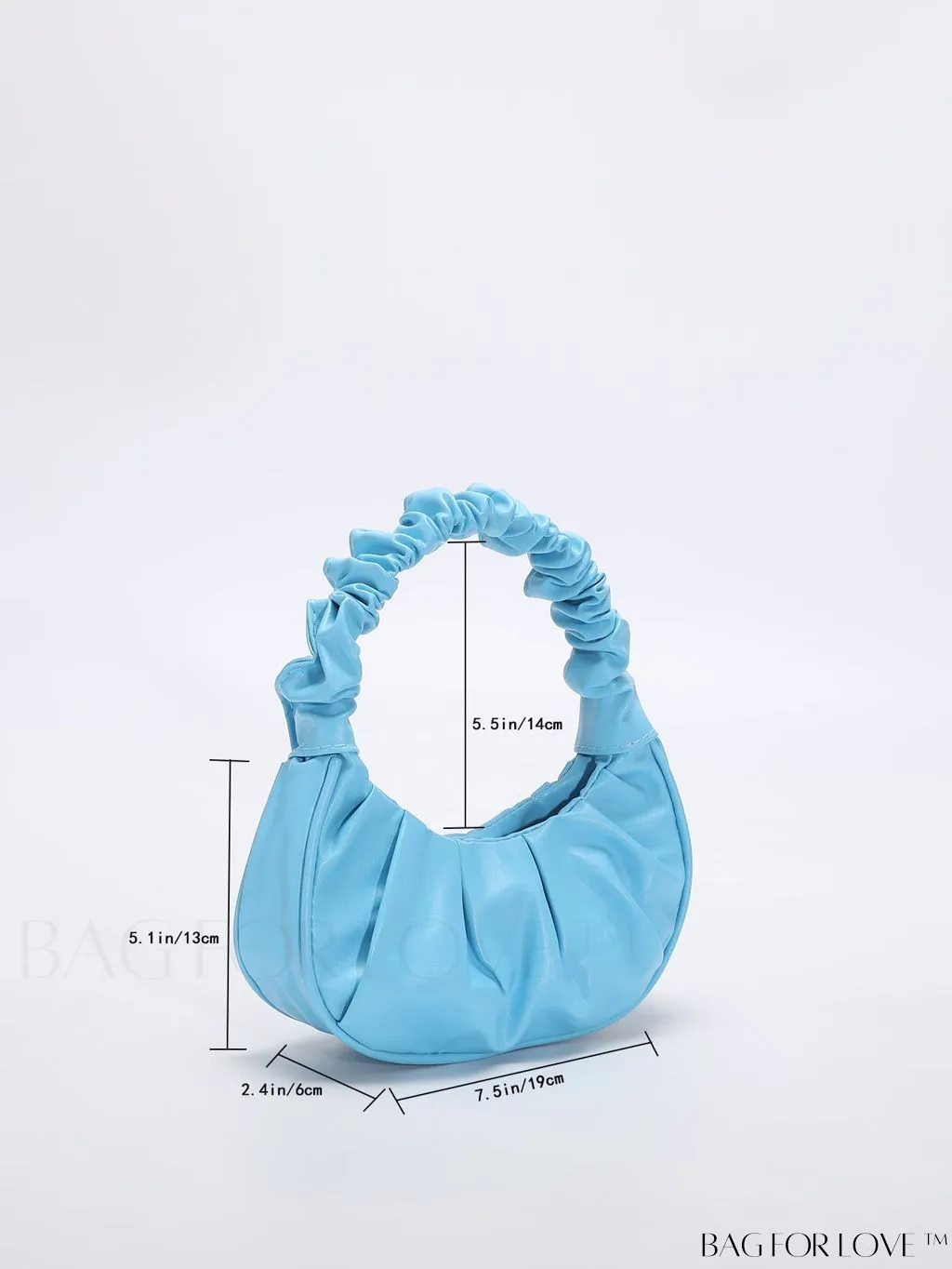 BagForLove - Chic Mini Ruched Bag with Stylish Bag Charm