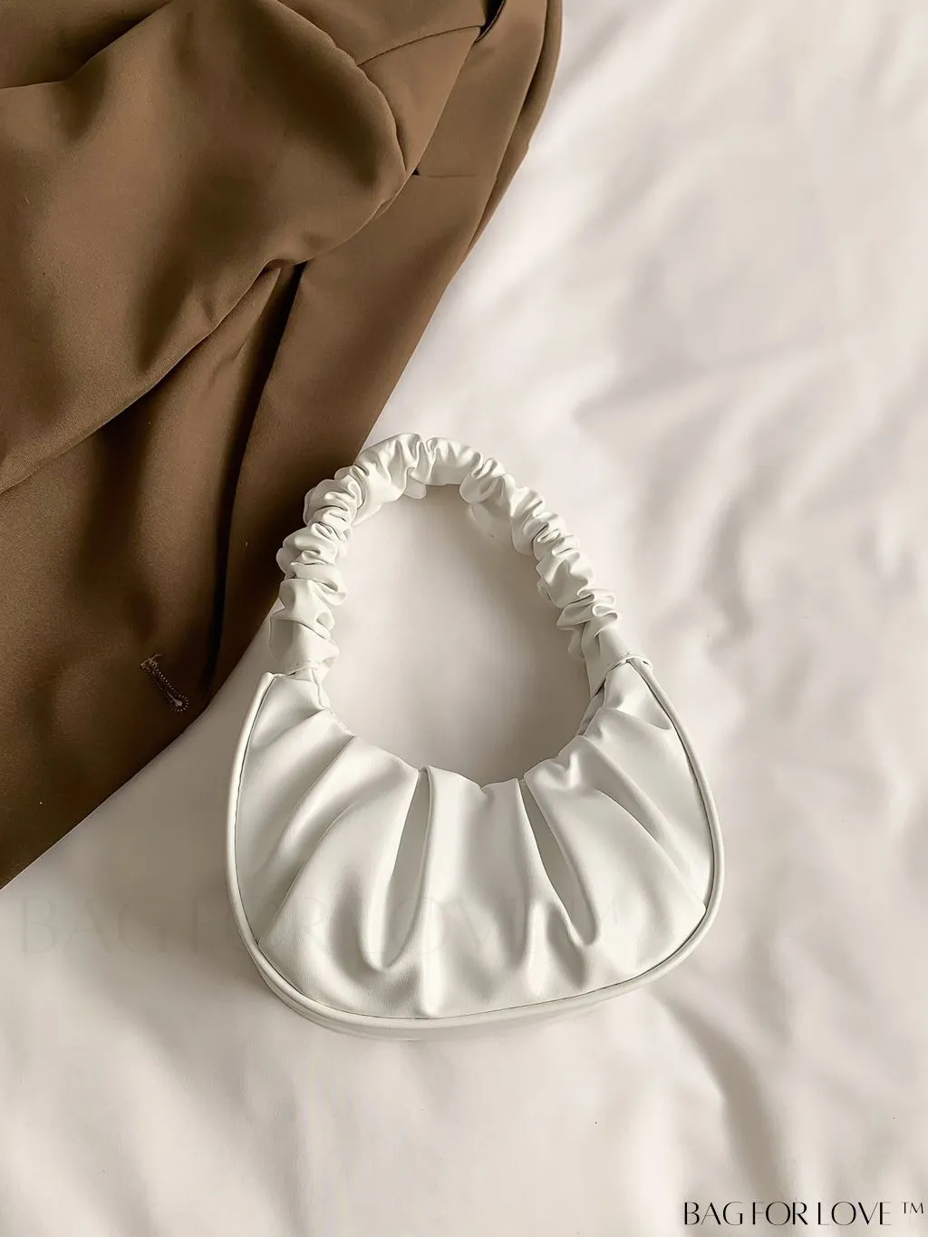 BagForLove - Chic Mini Ruched Bag with Stylish Bag Charm