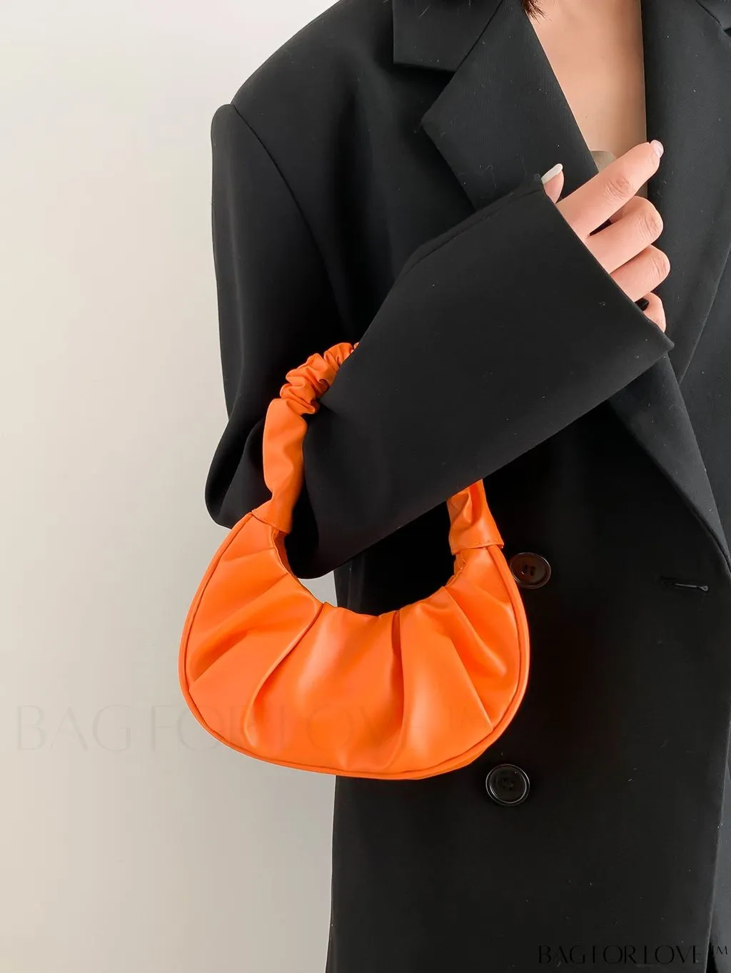 BagForLove - Chic Mini Ruched Bag with Stylish Bag Charm