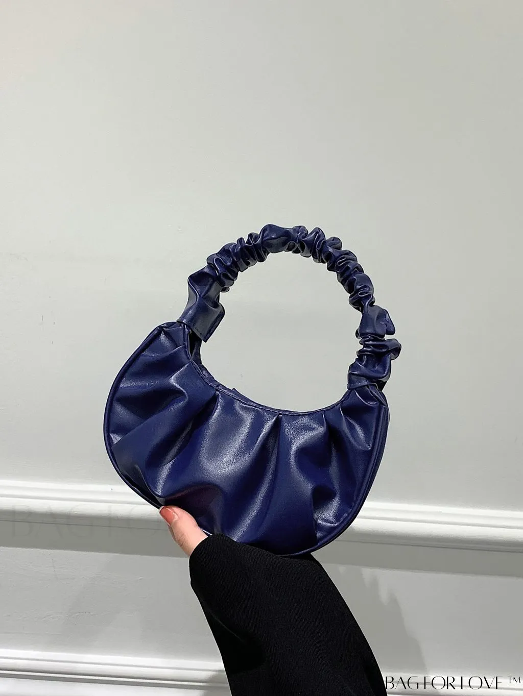 BagForLove - Chic Mini Ruched Bag with Stylish Bag Charm