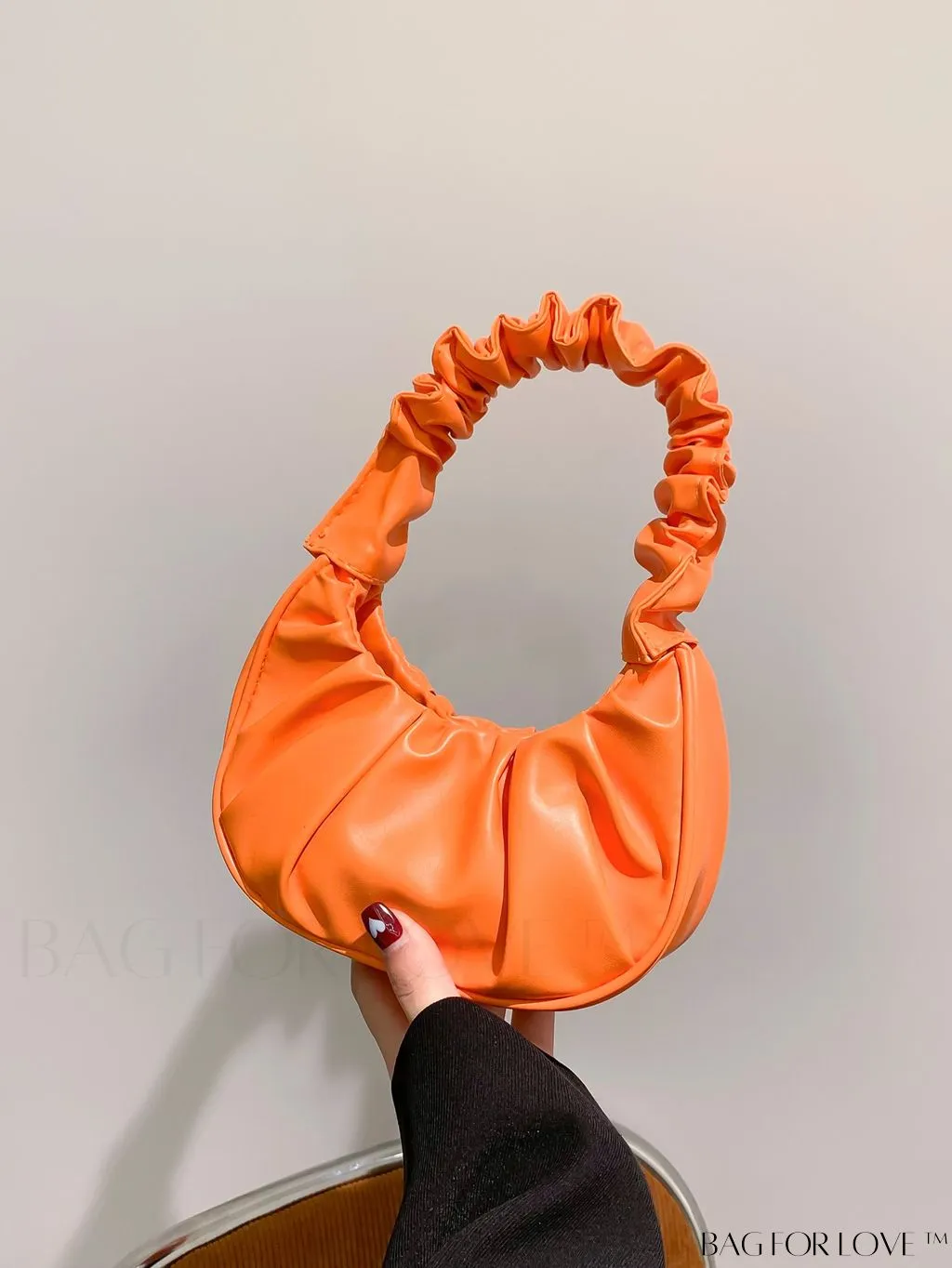 BagForLove - Chic Mini Ruched Bag with Stylish Bag Charm