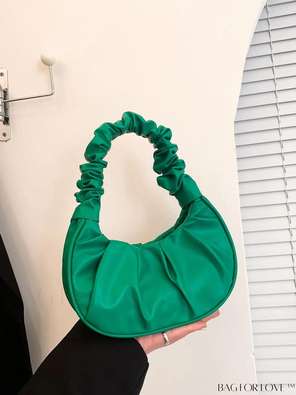 BagForLove - Chic Mini Ruched Bag with Stylish Bag Charm