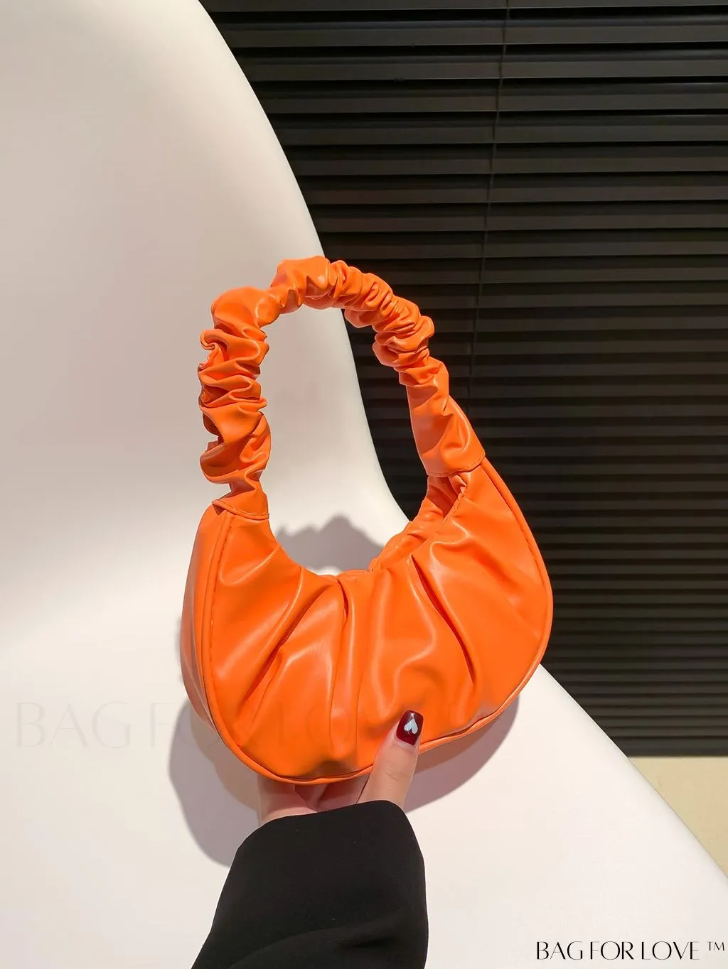 BagForLove - Chic Mini Ruched Bag with Stylish Bag Charm