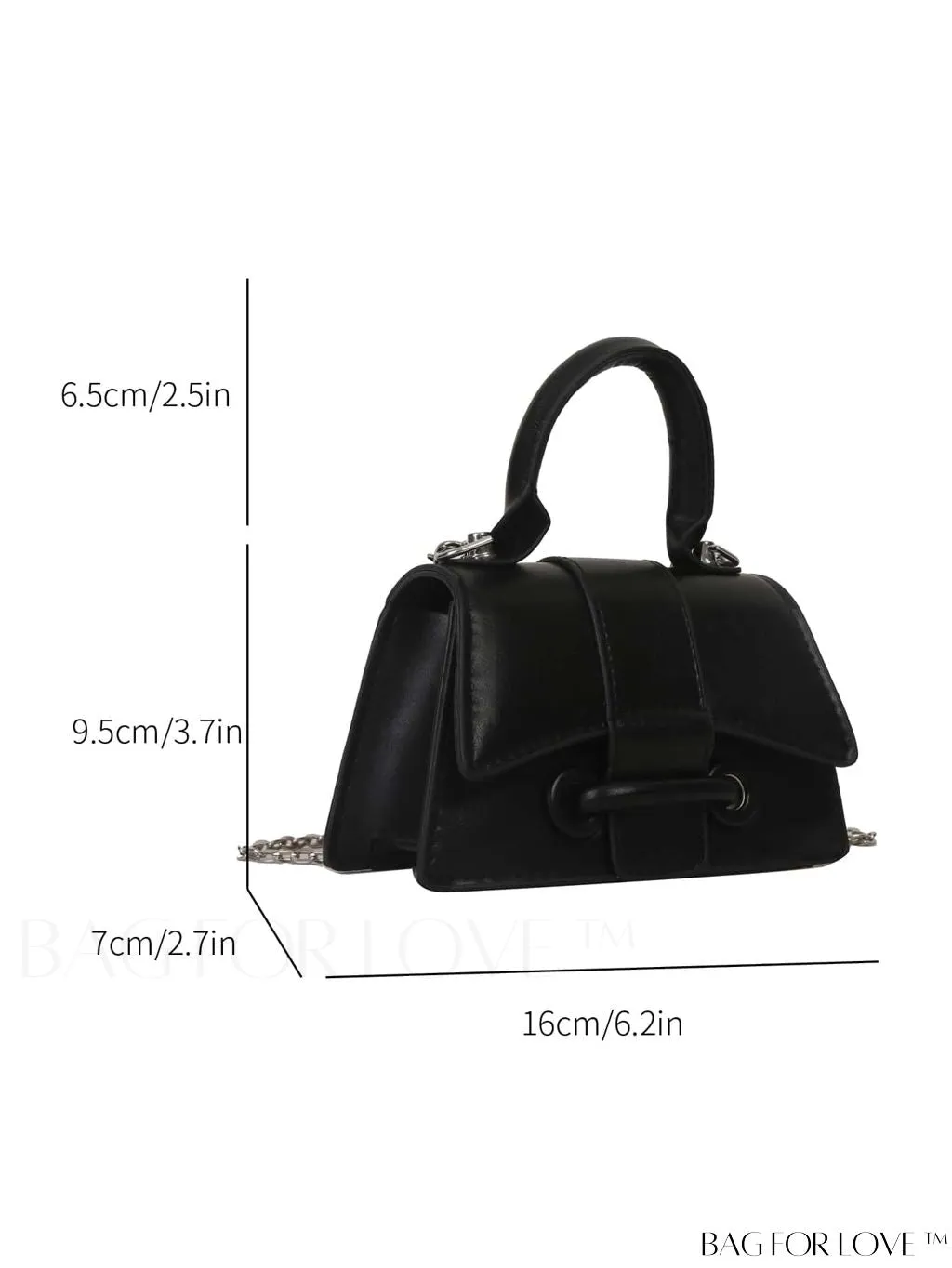 BagForLove - Compact Chain Square Handbag: Perfect for Phones, Lipstick, and Keys