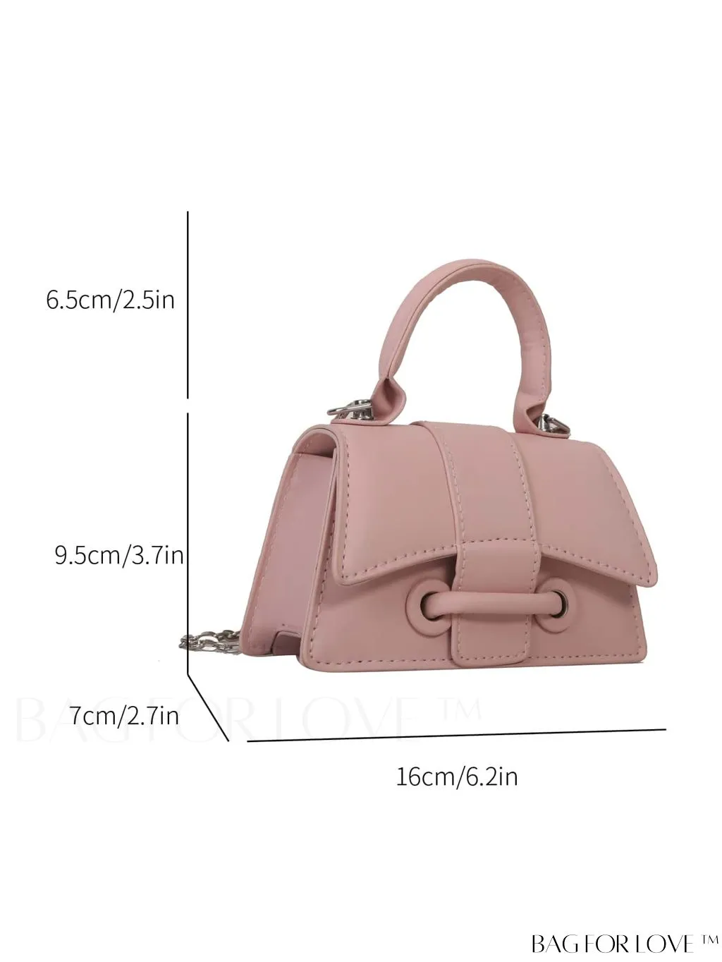 BagForLove - Compact Chain Square Handbag: Perfect for Phones, Lipstick, and Keys