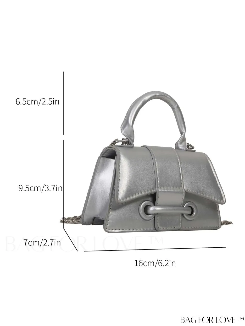 BagForLove - Compact Chain Square Handbag: Perfect for Phones, Lipstick, and Keys