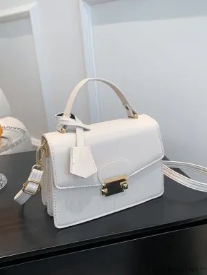 BagForLove - Compact Solid Color Square PU Leather Handbag