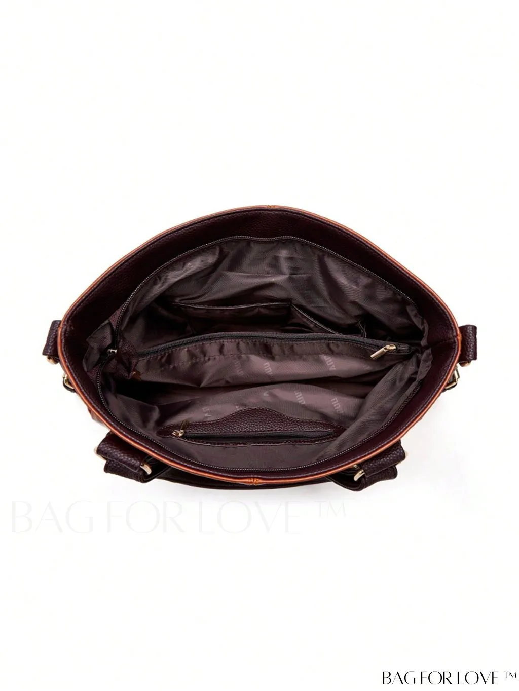 BagForLove - Large Capacity PU Tote Bag with Stylish Zipper