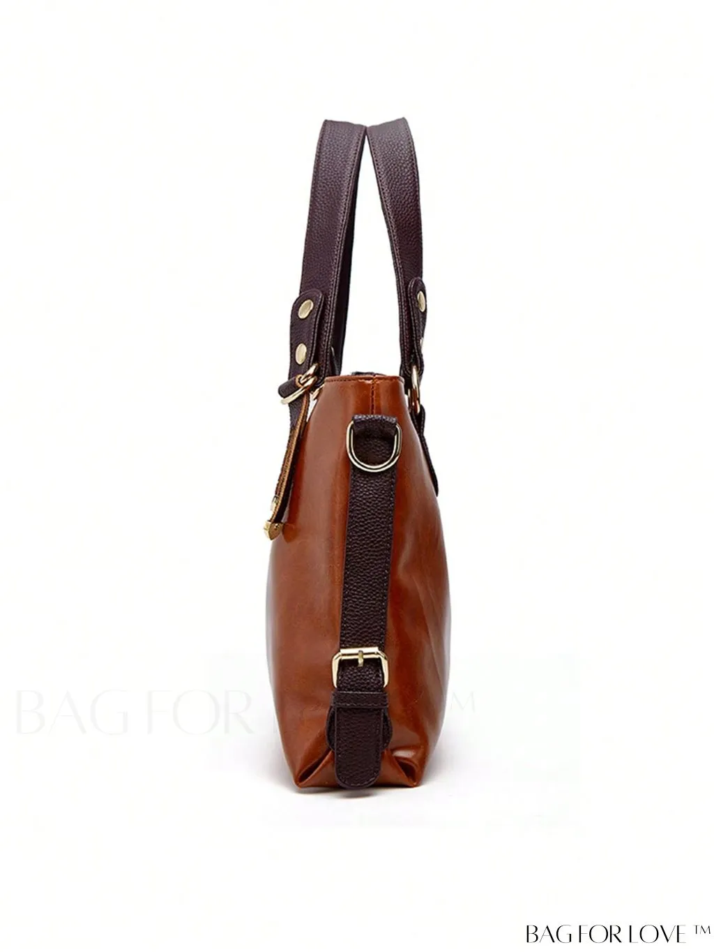 BagForLove - Large Capacity PU Tote Bag with Stylish Zipper