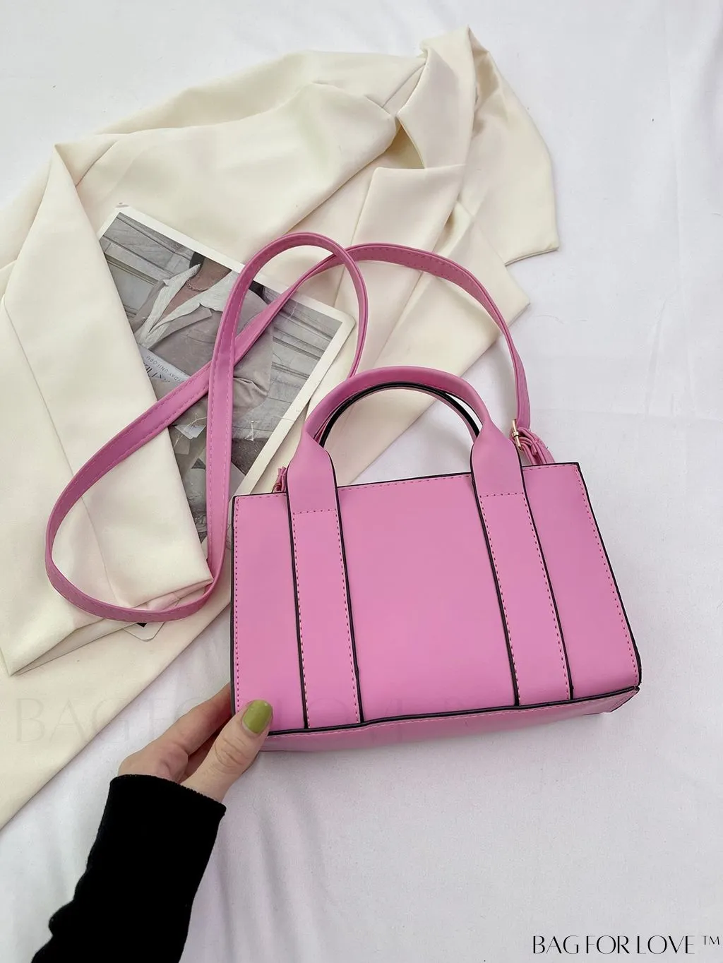 BagForLove - Letter Print Womens Mini Square Crossbody Bag