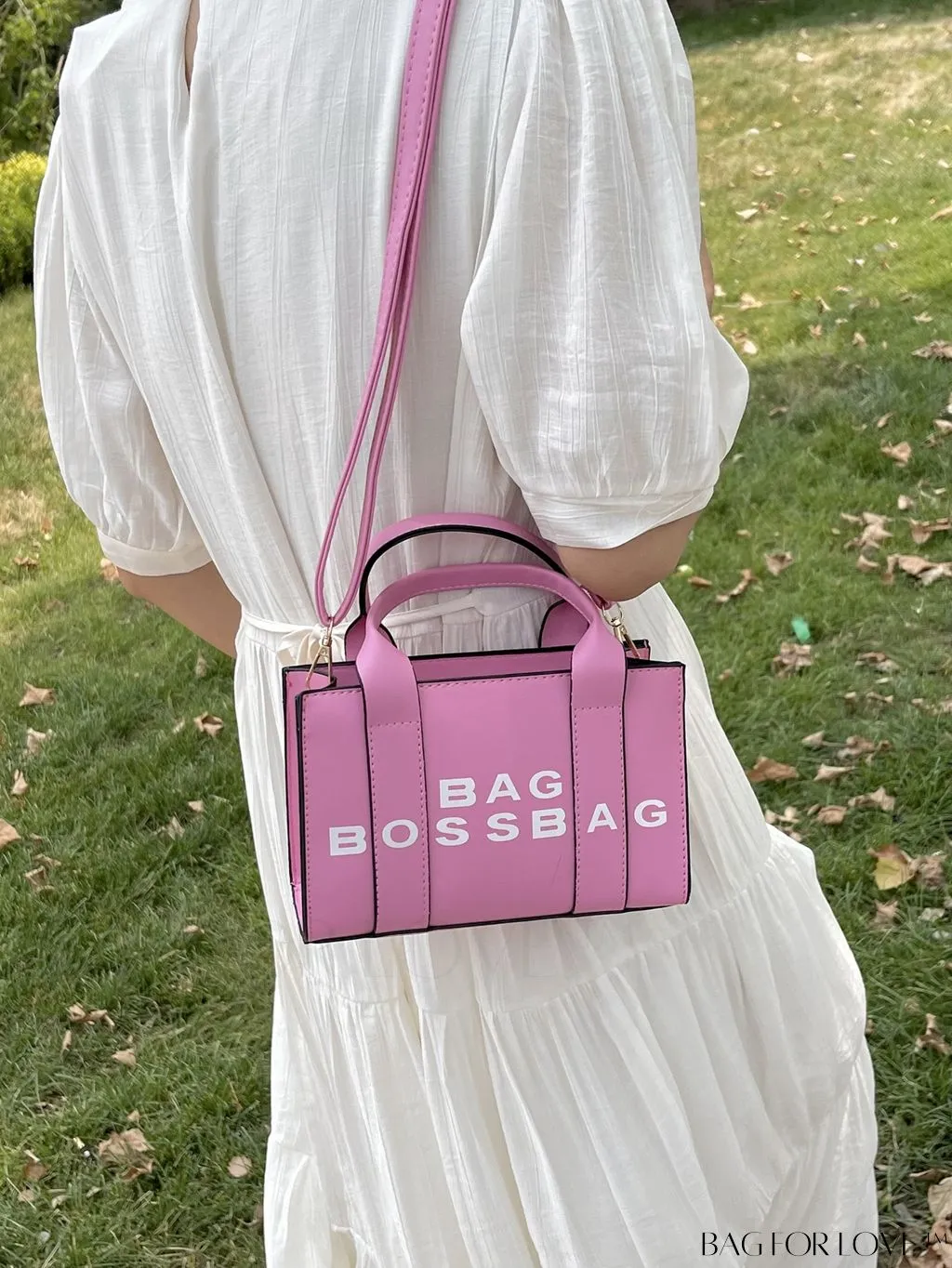 BagForLove - Letter Print Womens Mini Square Crossbody Bag
