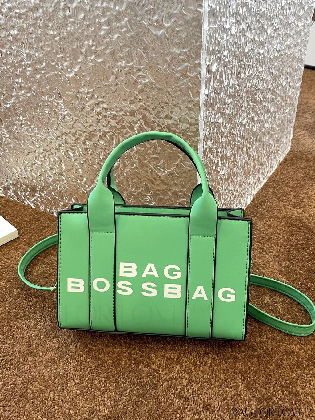 BagForLove - Letter Print Womens Mini Square Crossbody Bag