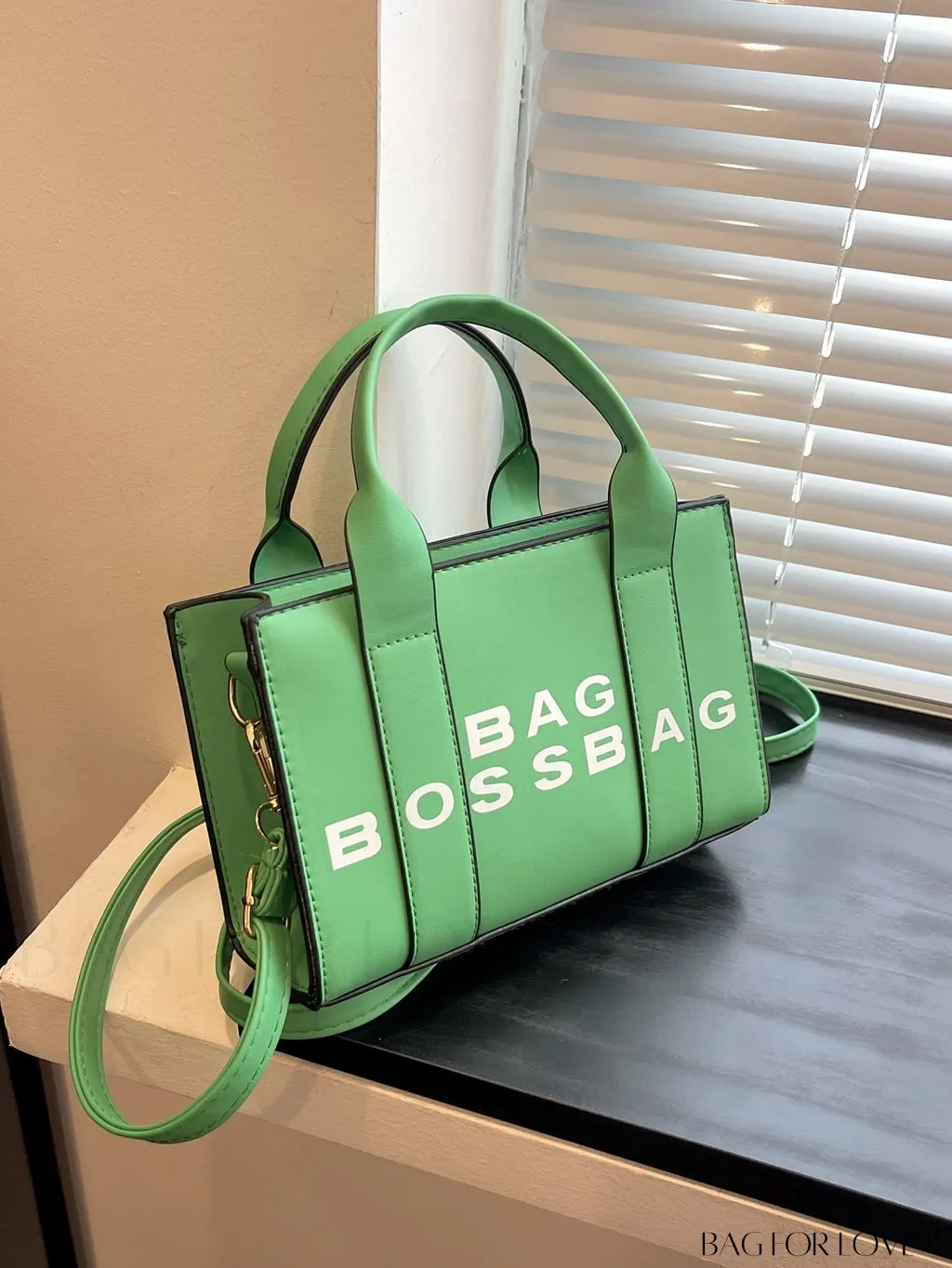 BagForLove - Letter Print Womens Mini Square Crossbody Bag
