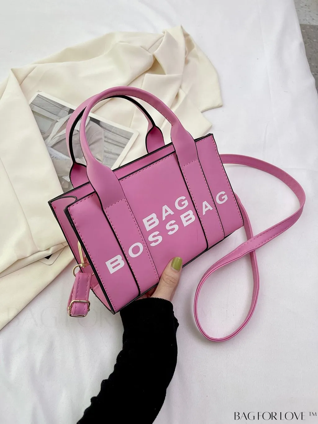 BagForLove - Letter Print Womens Mini Square Crossbody Bag