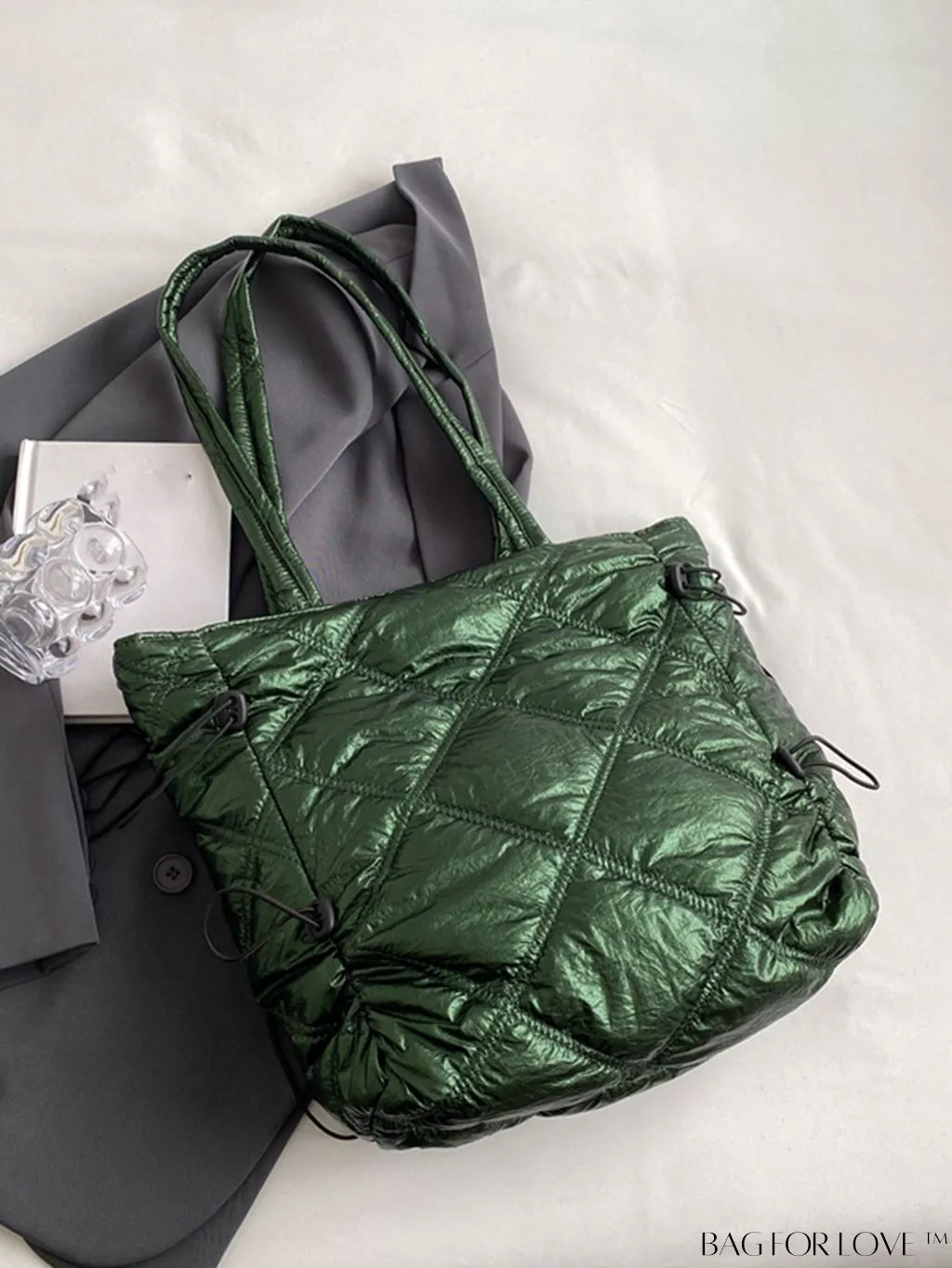 BagForLove - Premium Stitched Tote Bag with Drawstring - Large Capacity for Commuting