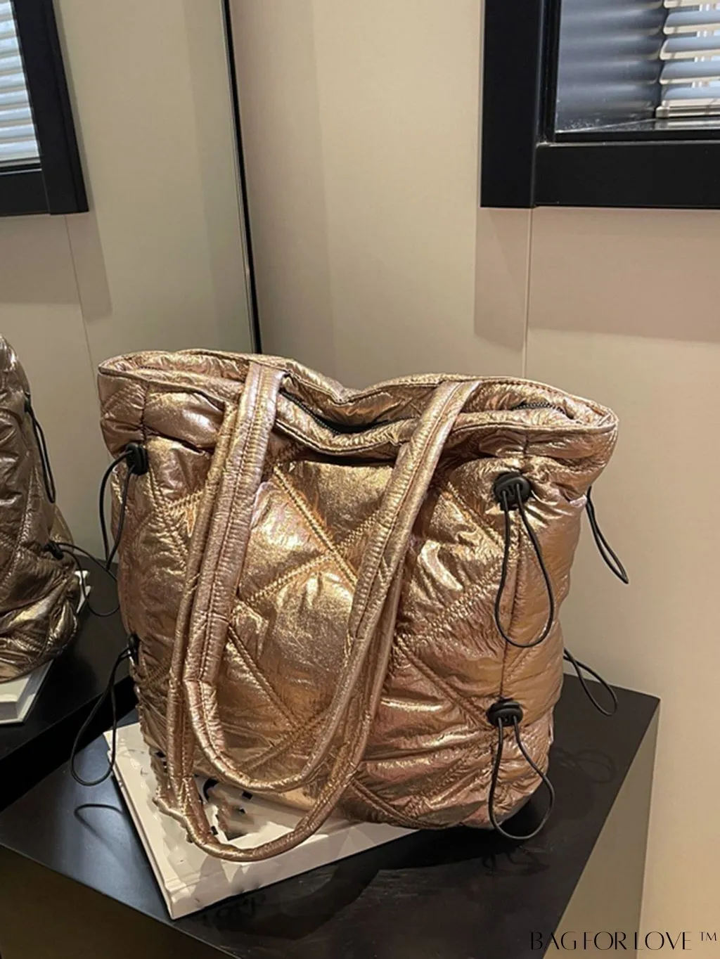 BagForLove - Premium Stitched Tote Bag with Drawstring - Large Capacity for Commuting