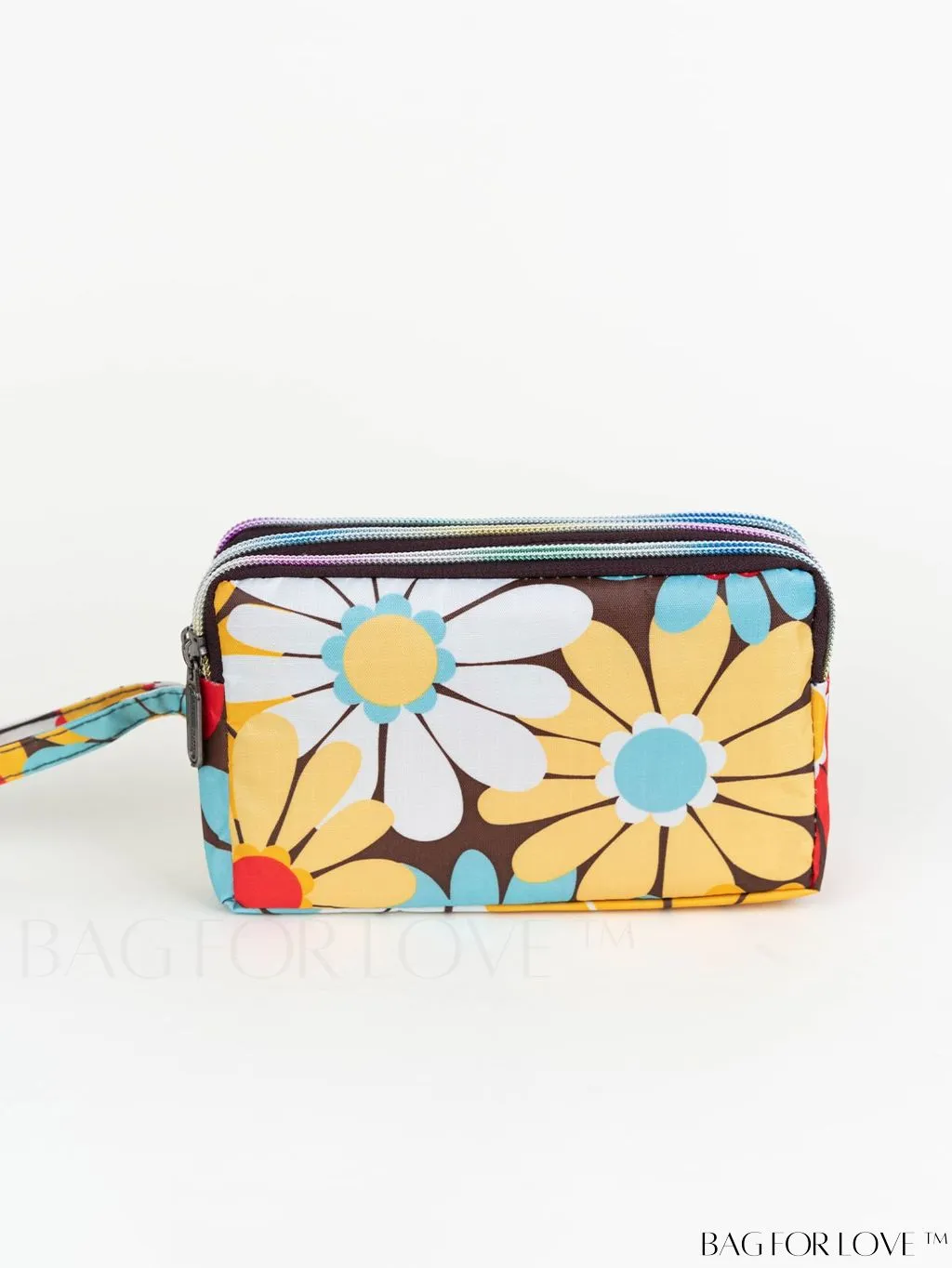BagForLove - Stylish Floral Print Long Wallet: Waterproof, Zippered & Spacious Coin Purse