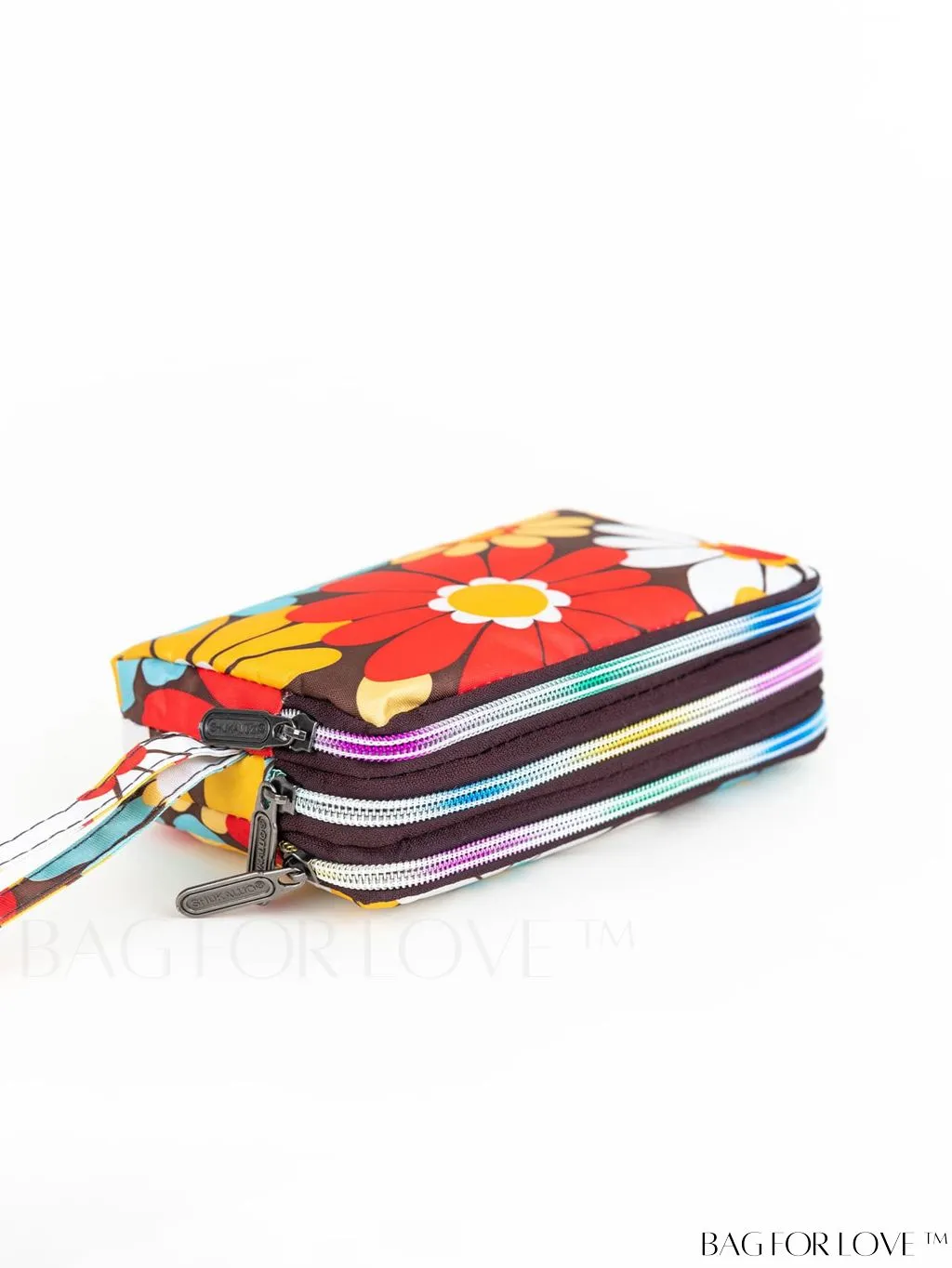 BagForLove - Stylish Floral Print Long Wallet: Waterproof, Zippered & Spacious Coin Purse