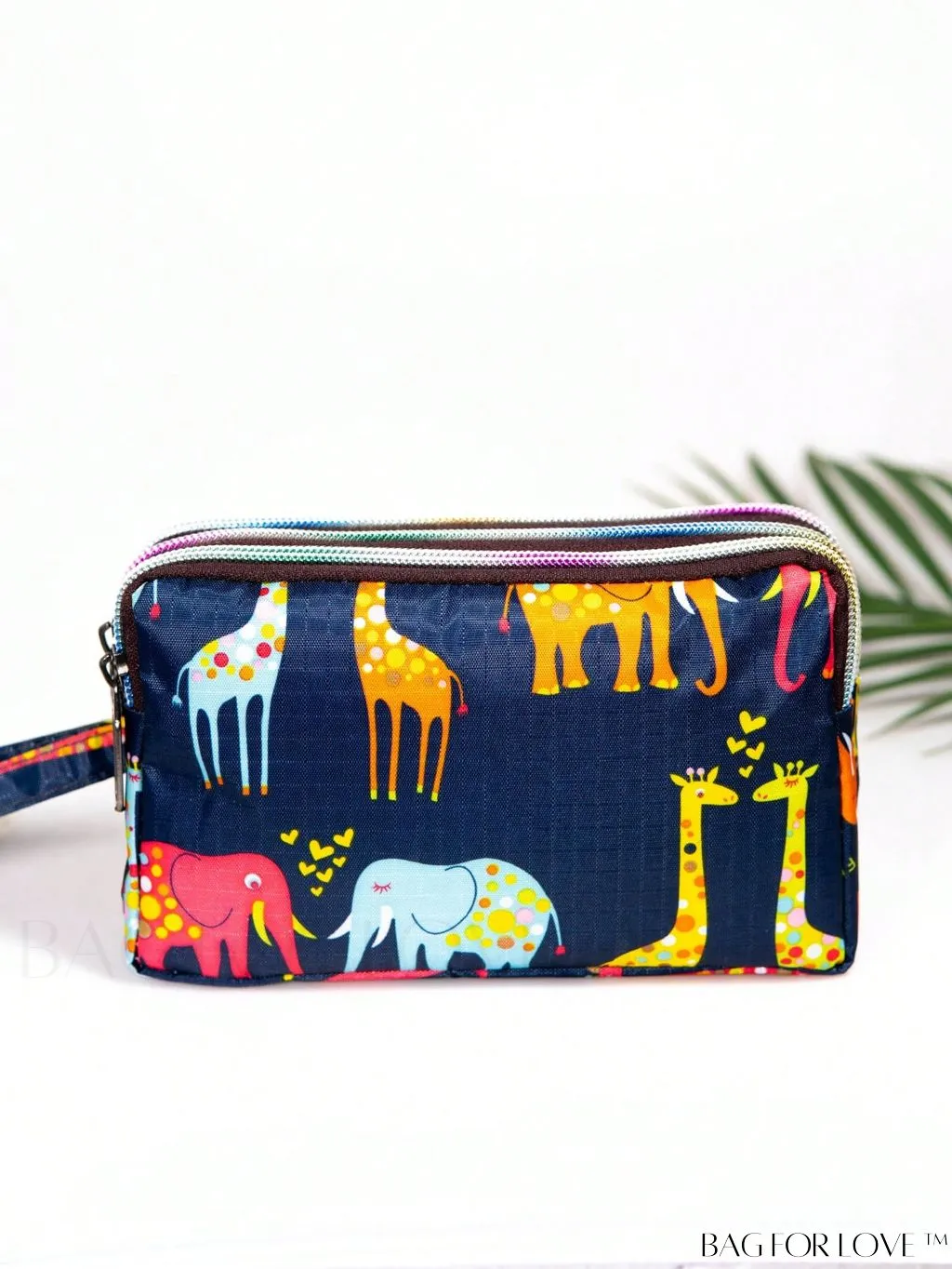 BagForLove - Stylish Floral Print Long Wallet: Waterproof, Zippered & Spacious Coin Purse
