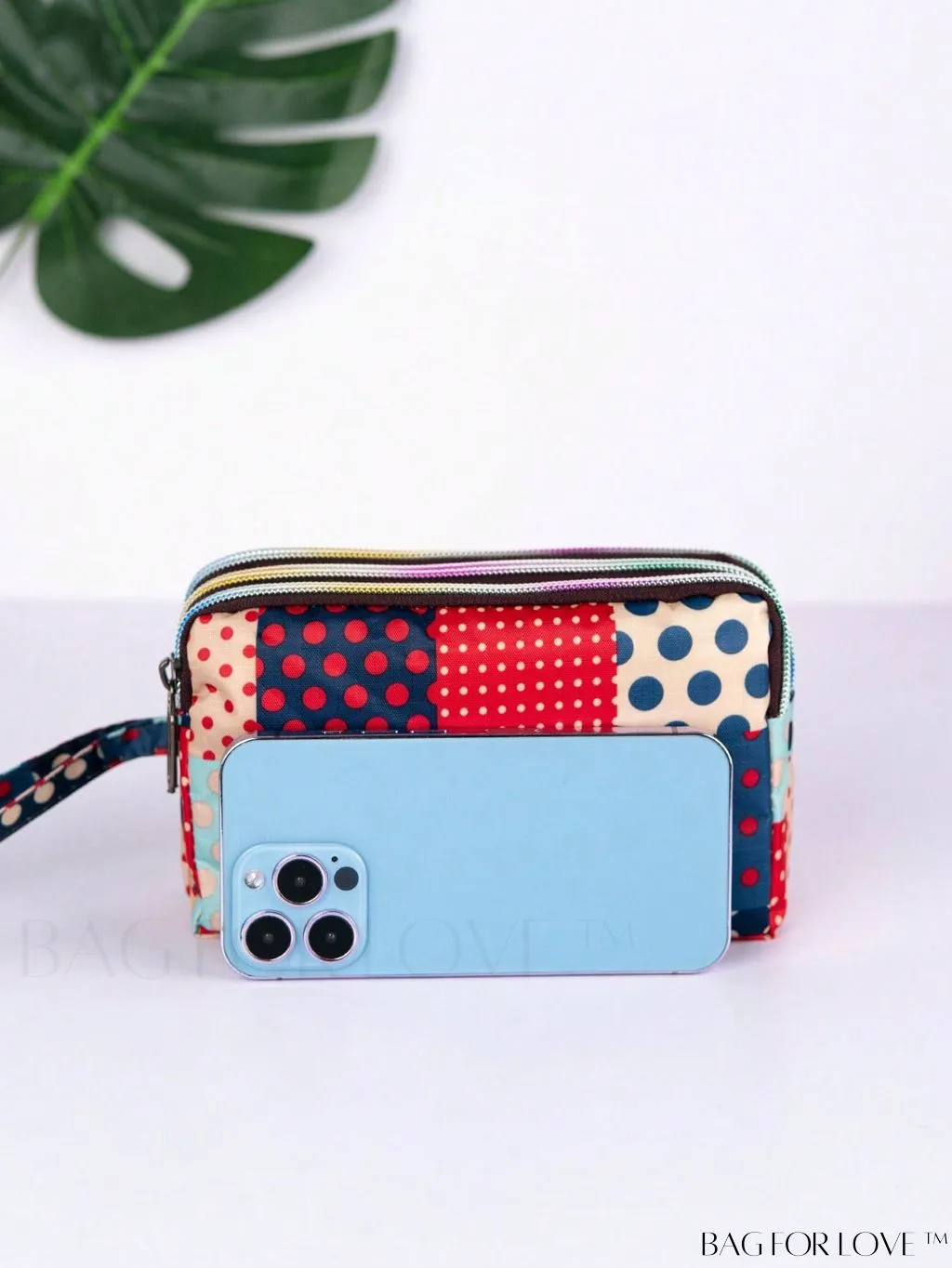BagForLove - Stylish Floral Print Long Wallet: Waterproof, Zippered & Spacious Coin Purse